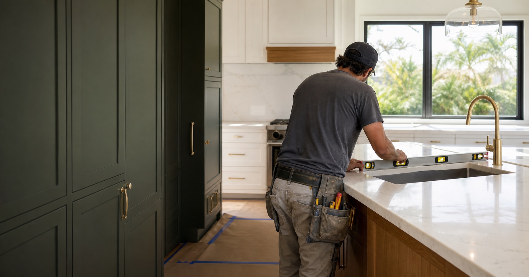 Countertop installation service visualization