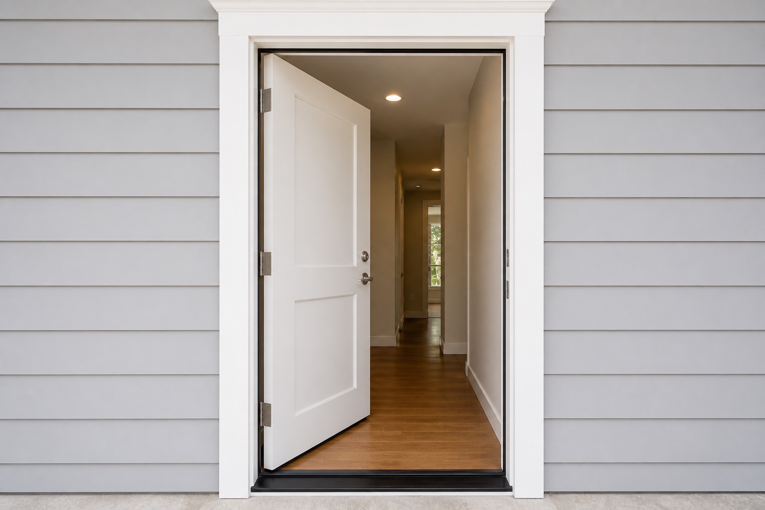 Door repair visual guide showing the door and frame